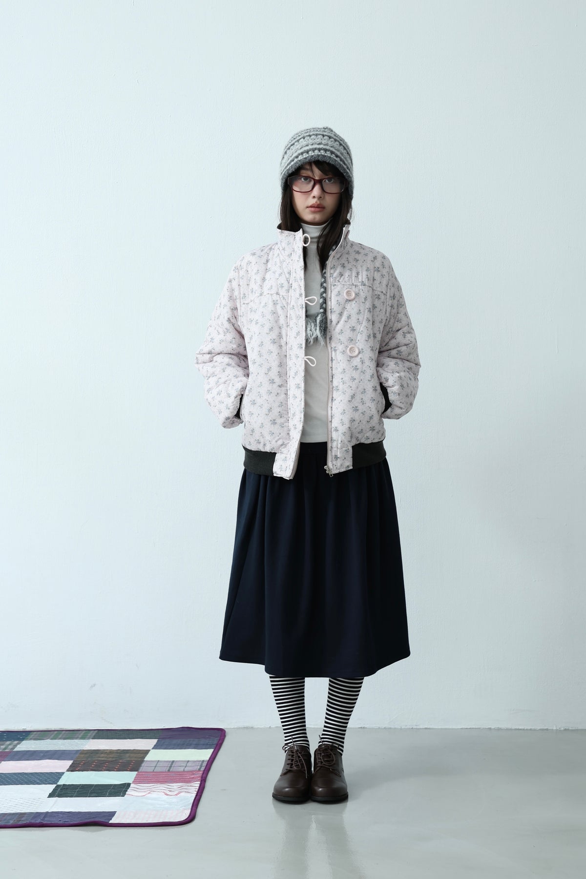 Floral Quilted Coat