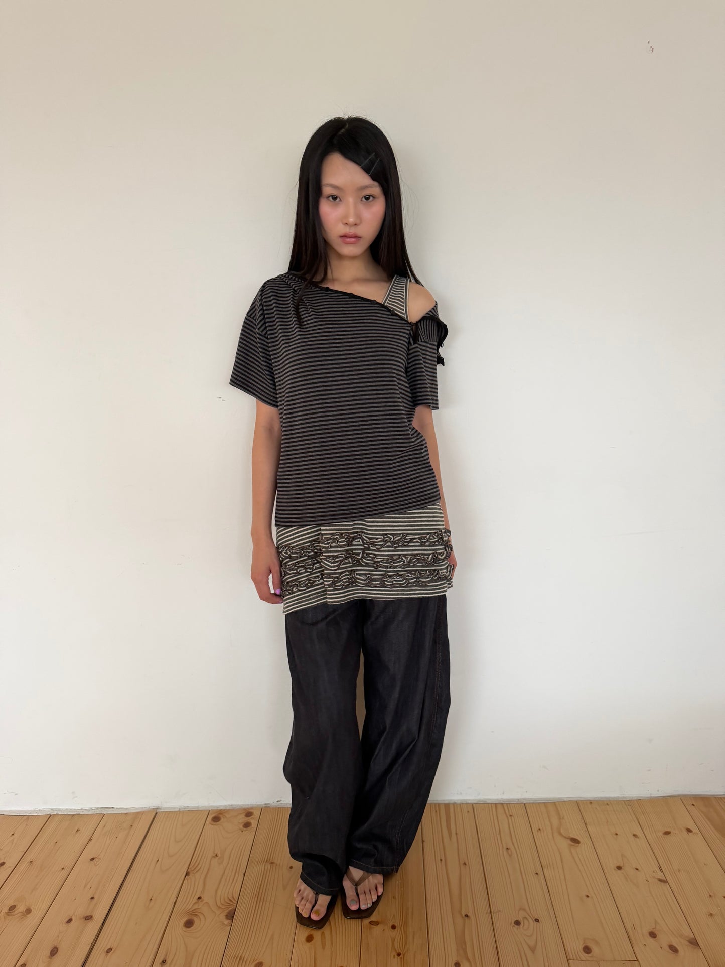 Ripple Hem Stripe Tank