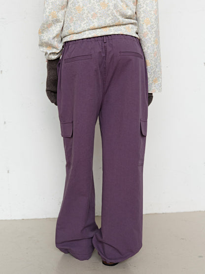 FUN FROM FUN Saturday Cargo Pants, Grape Jam