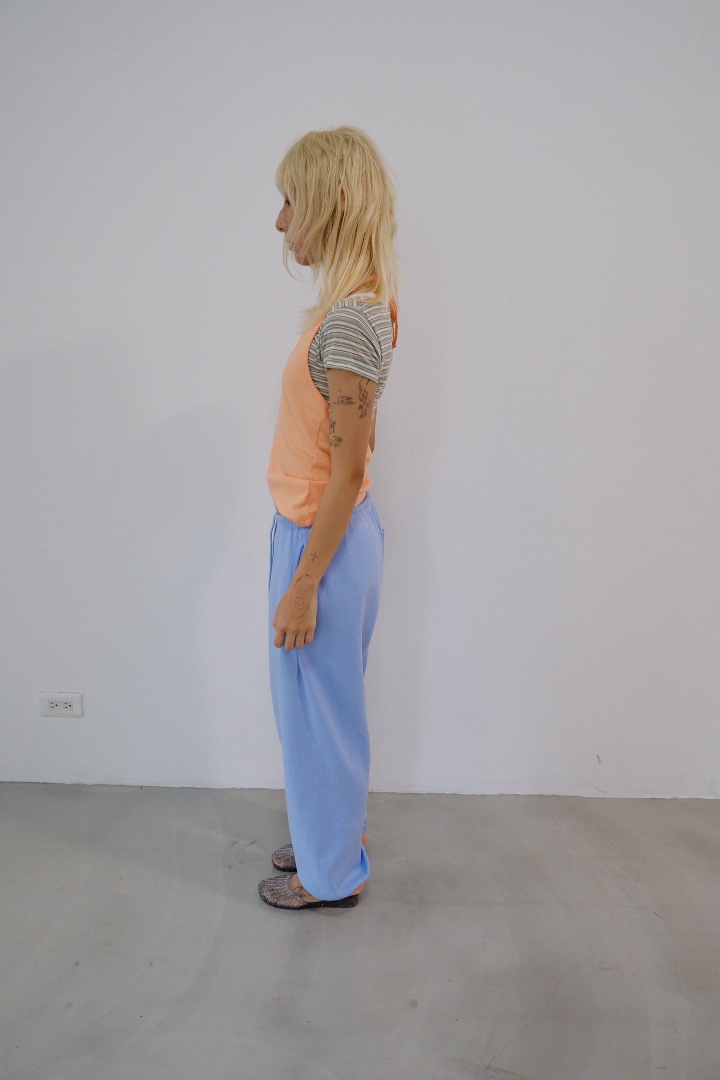 Mint Stripe Henley Tee