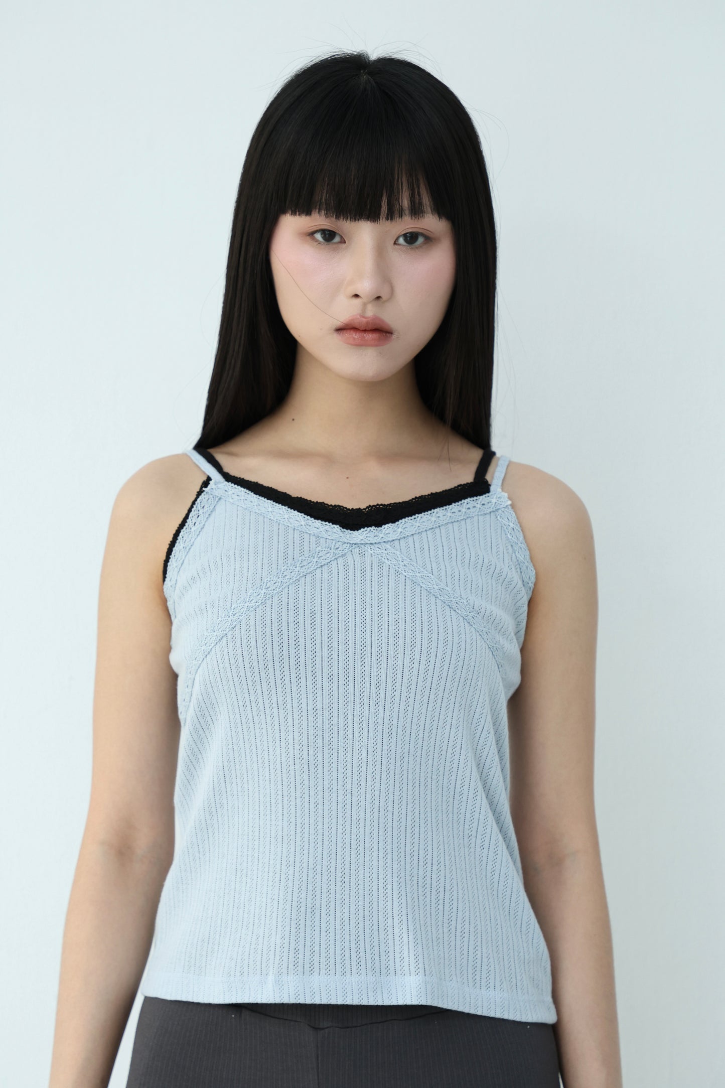 Thin lace spaghetti strap vest