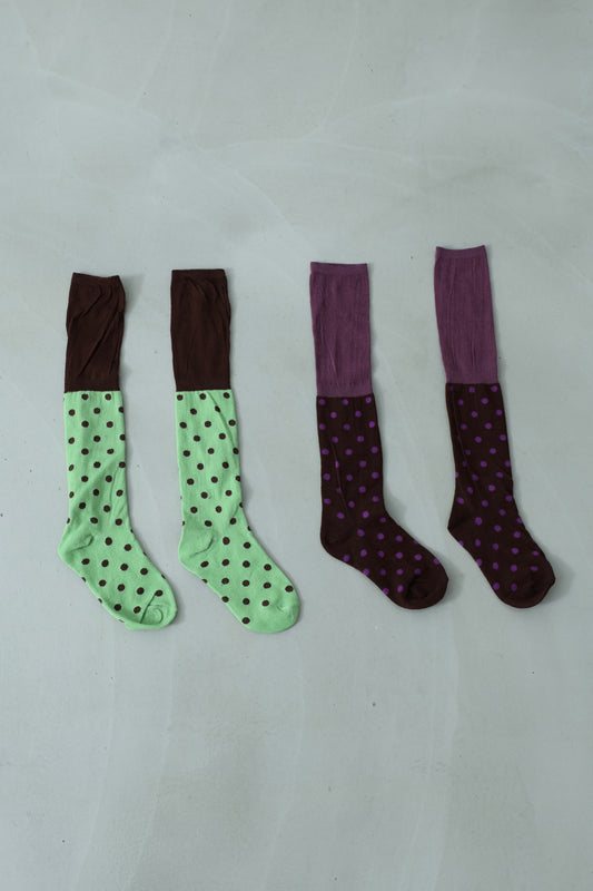 Retro polka dot stockings