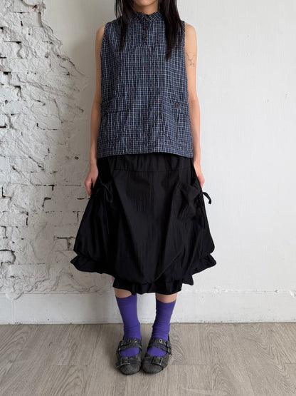 Ruffled Pocket Balloon Skirt