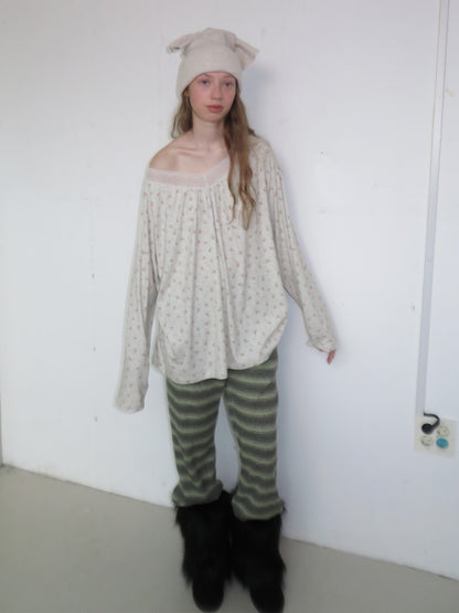 FUN FROM FUN KNOTTED BEANIE, BEIGE
