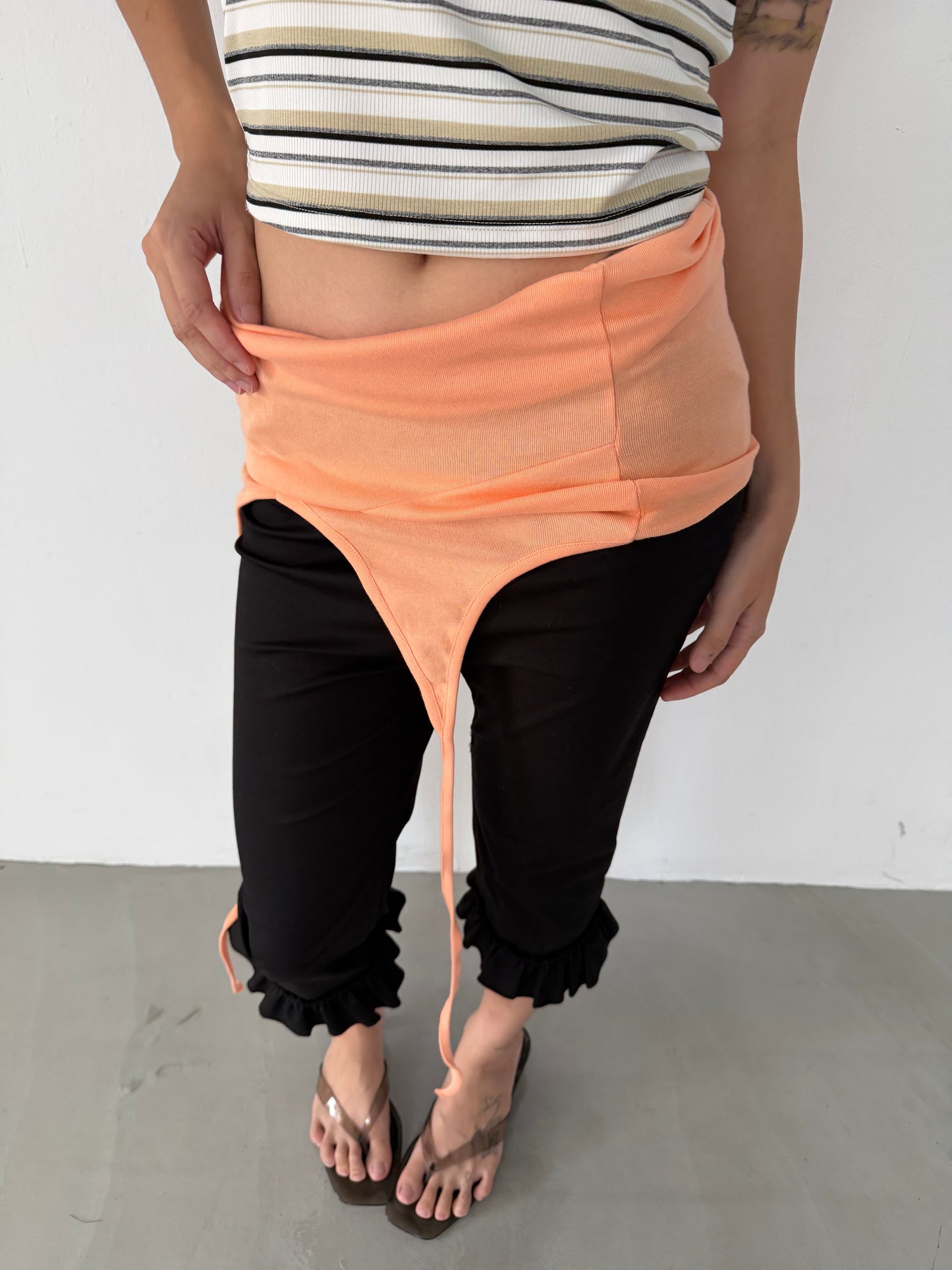 Brightly colored halter neck vest