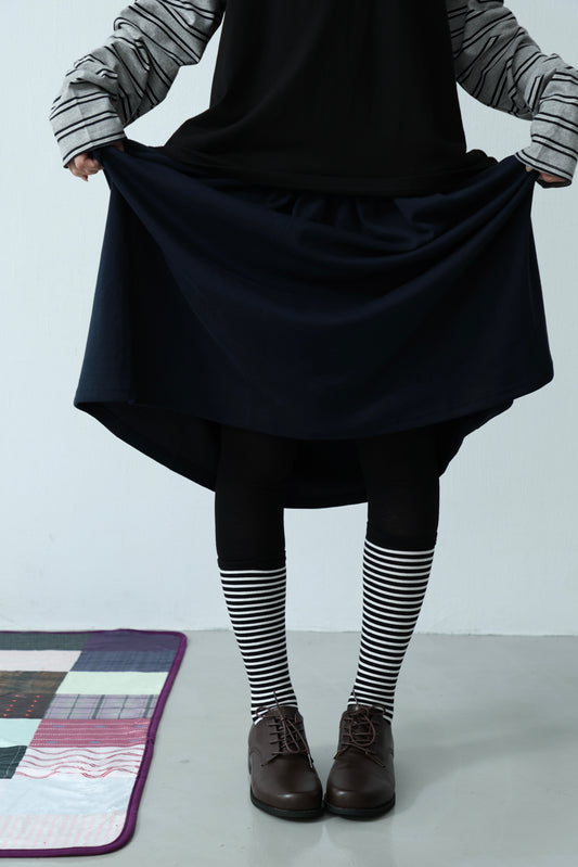Striped patchwork stockings