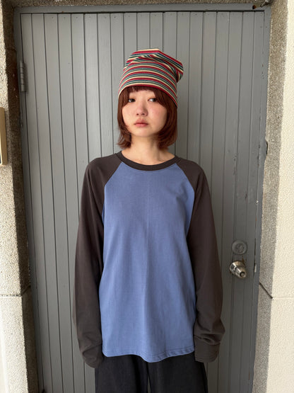(限時折扣至10/30 23:59！）Color-blocked raglan top