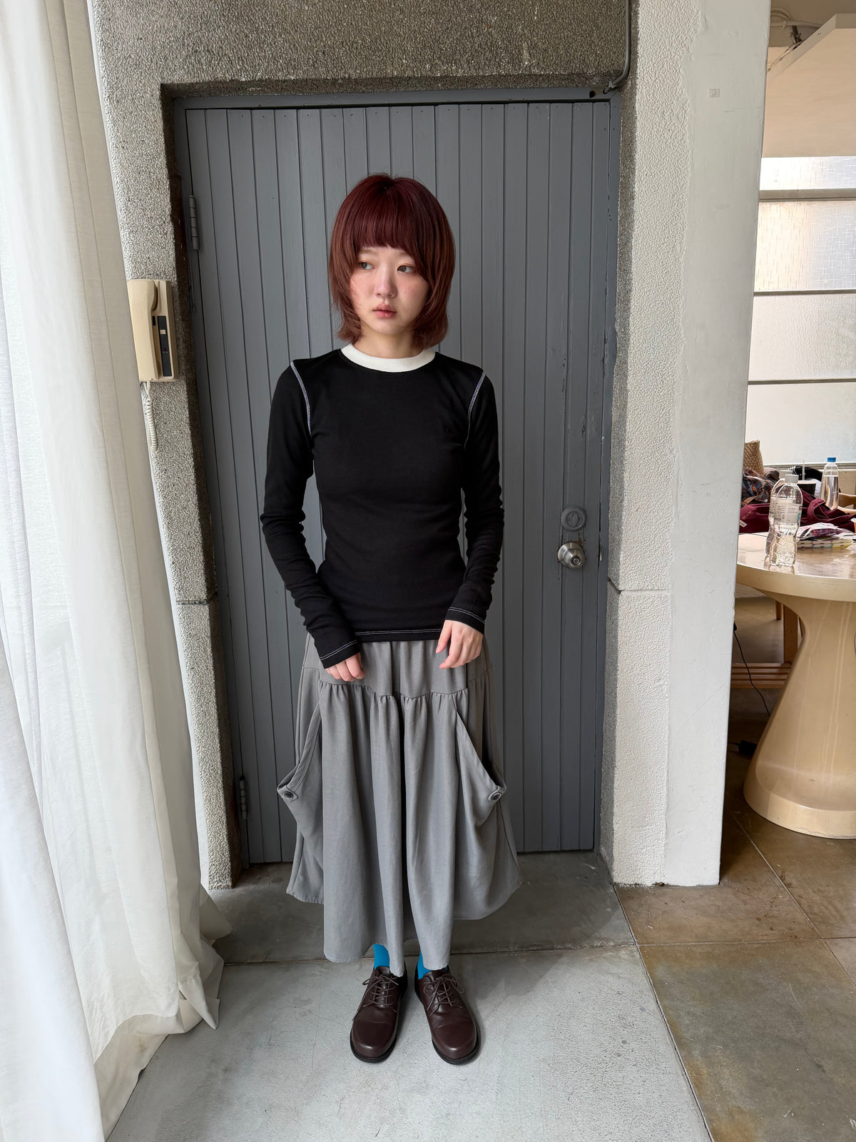 Crew neck knit top