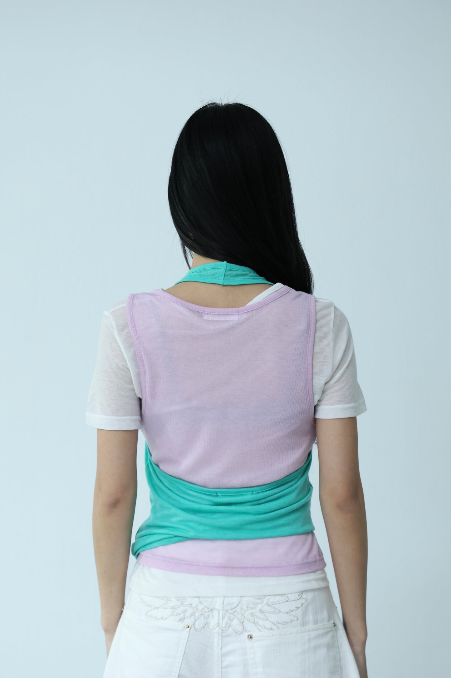 Thin striped vest