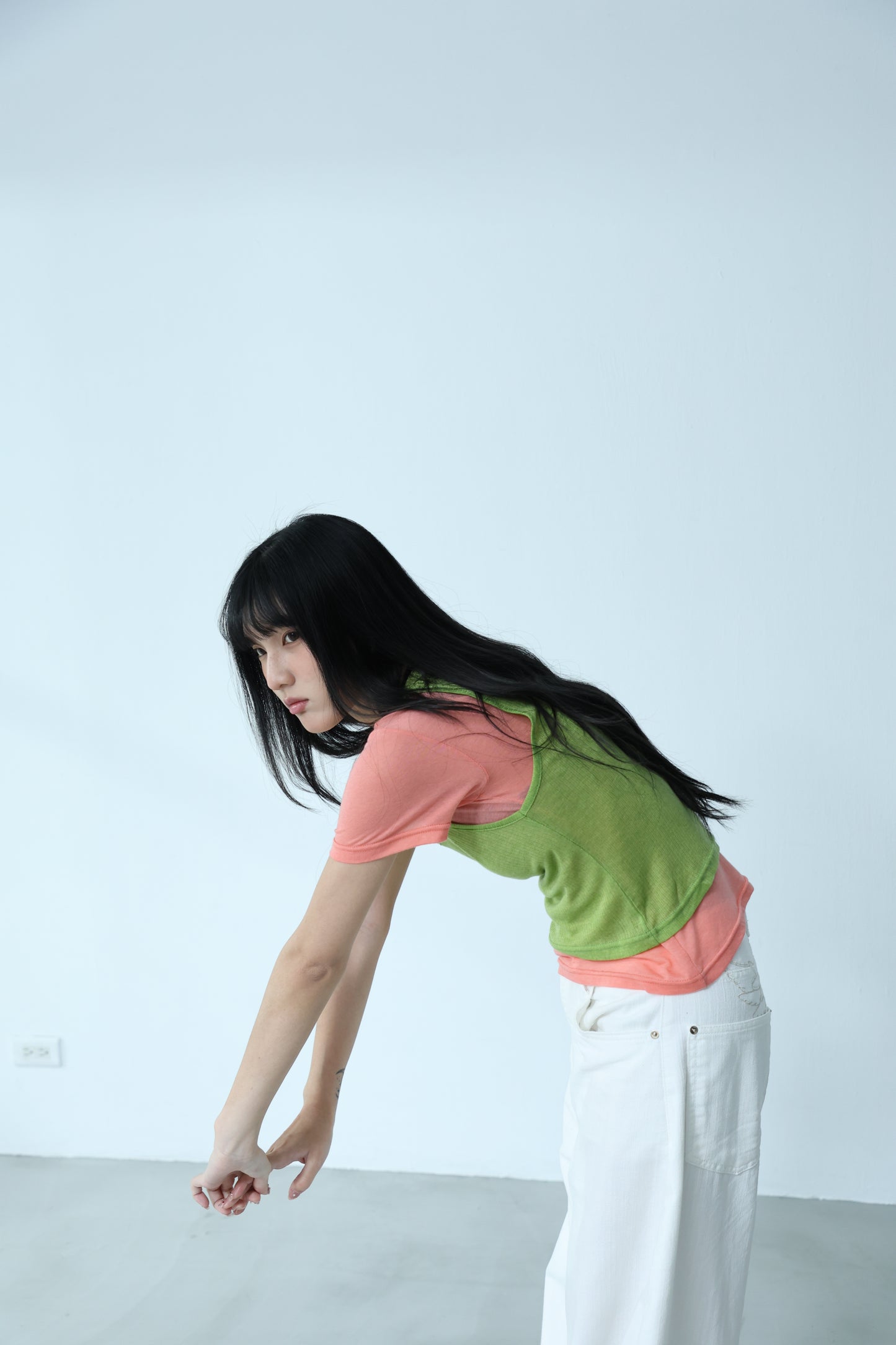 Thin striped vest
