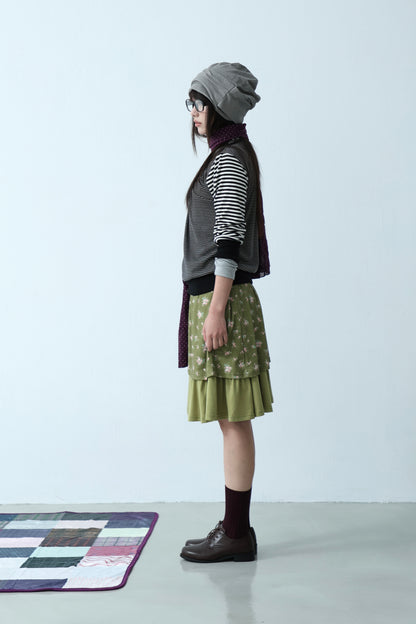 Striped patchwork top