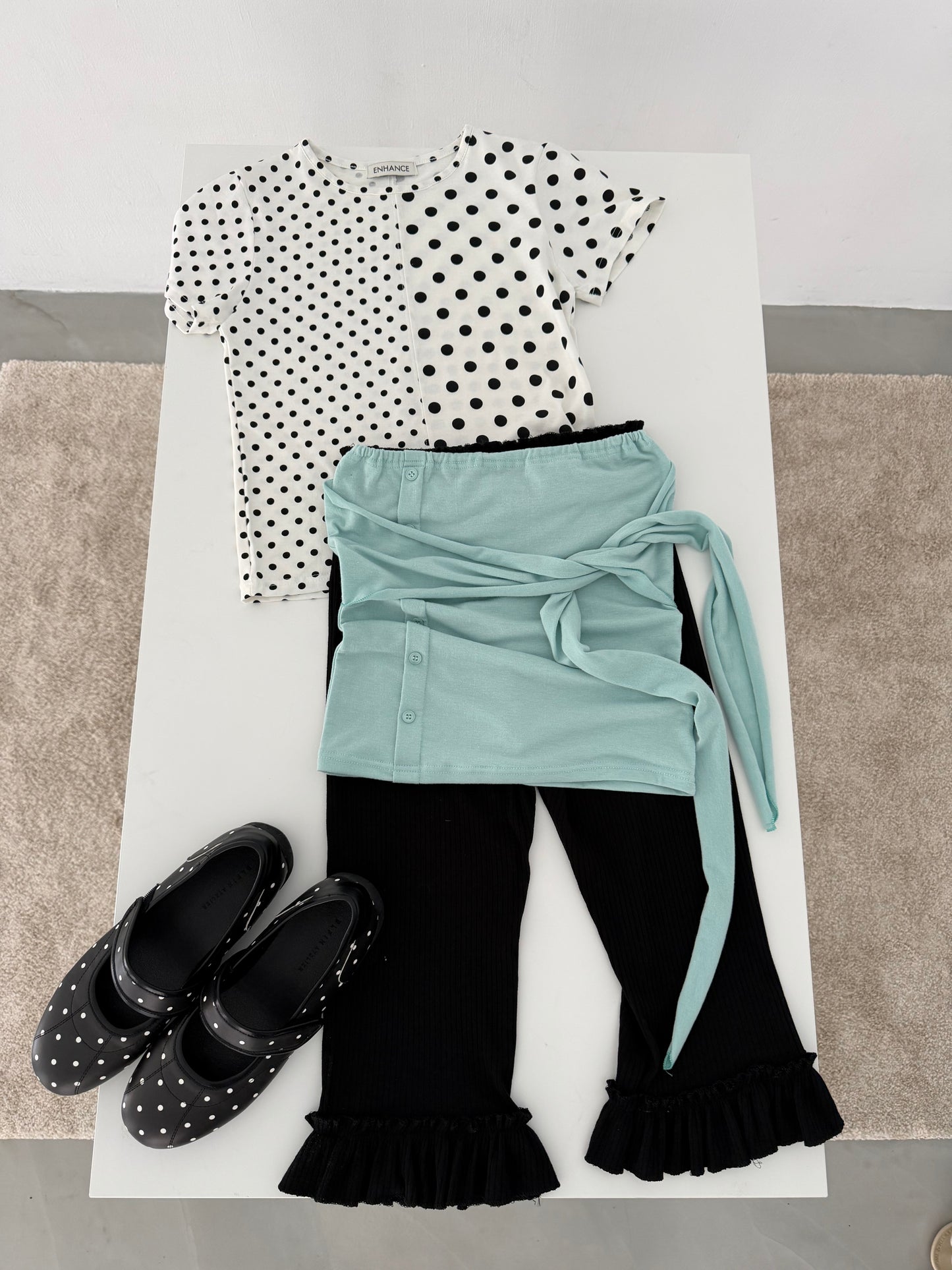 2way strapless button-down dress