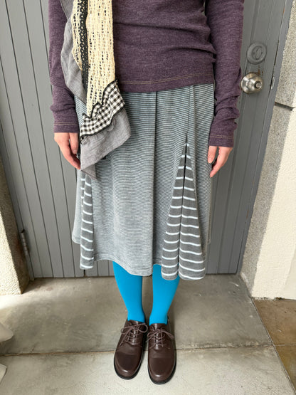 Floral striped skirt