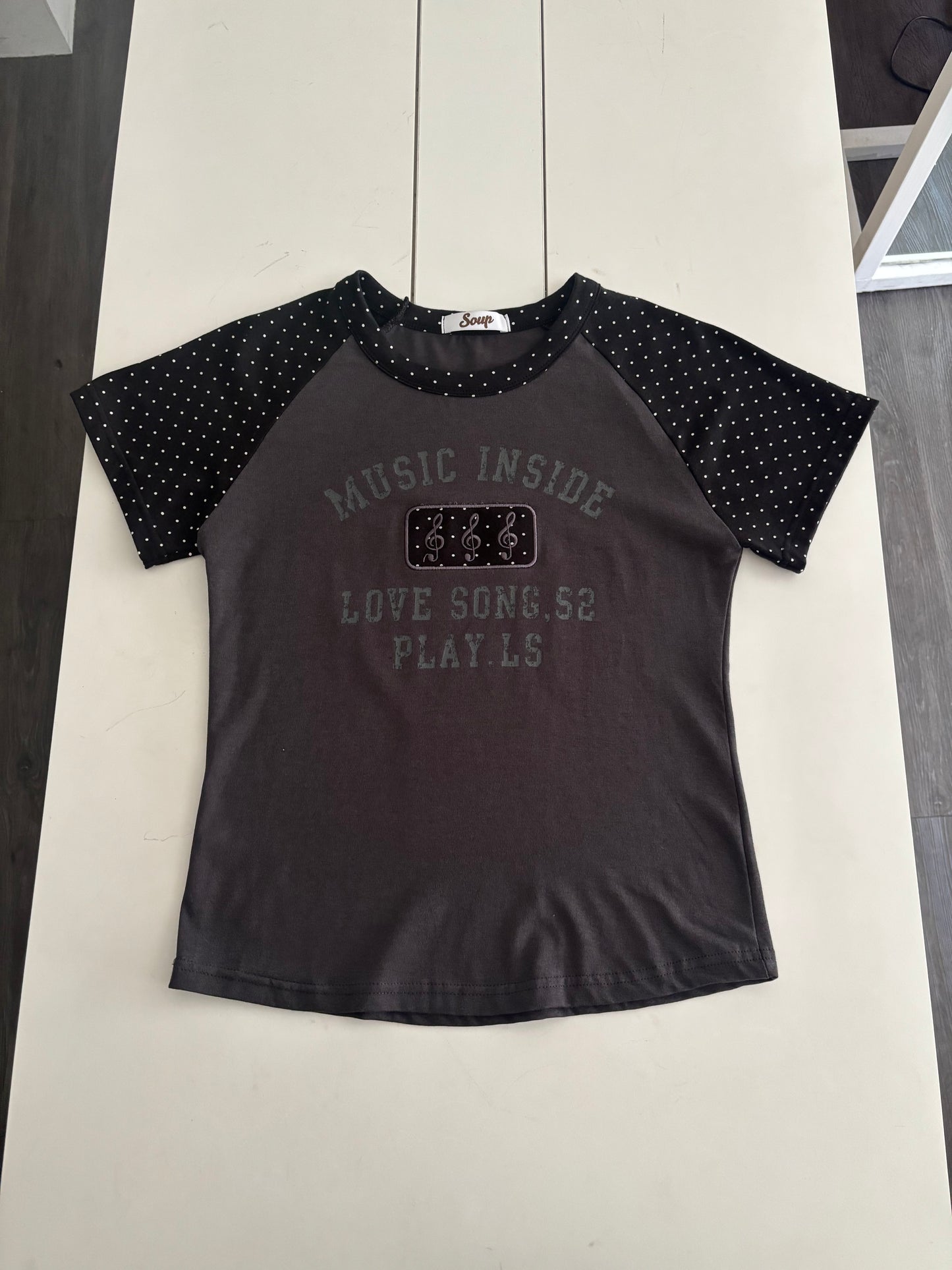 Dotted musical notes t-shirt