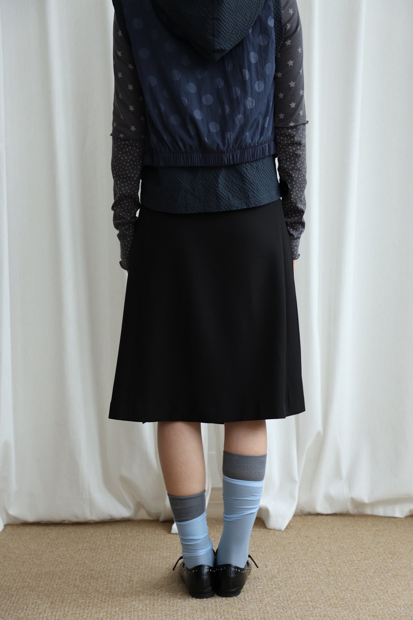 Sheer candy-colored mid-calf socks