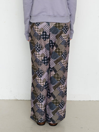 FUN FROM FUN Patchwork Flare Pants, Multi