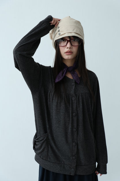 Open collar with bow and bow