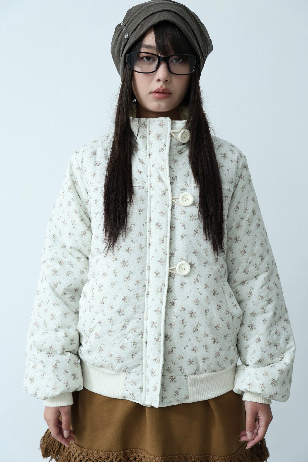 Floral Quilted Coat