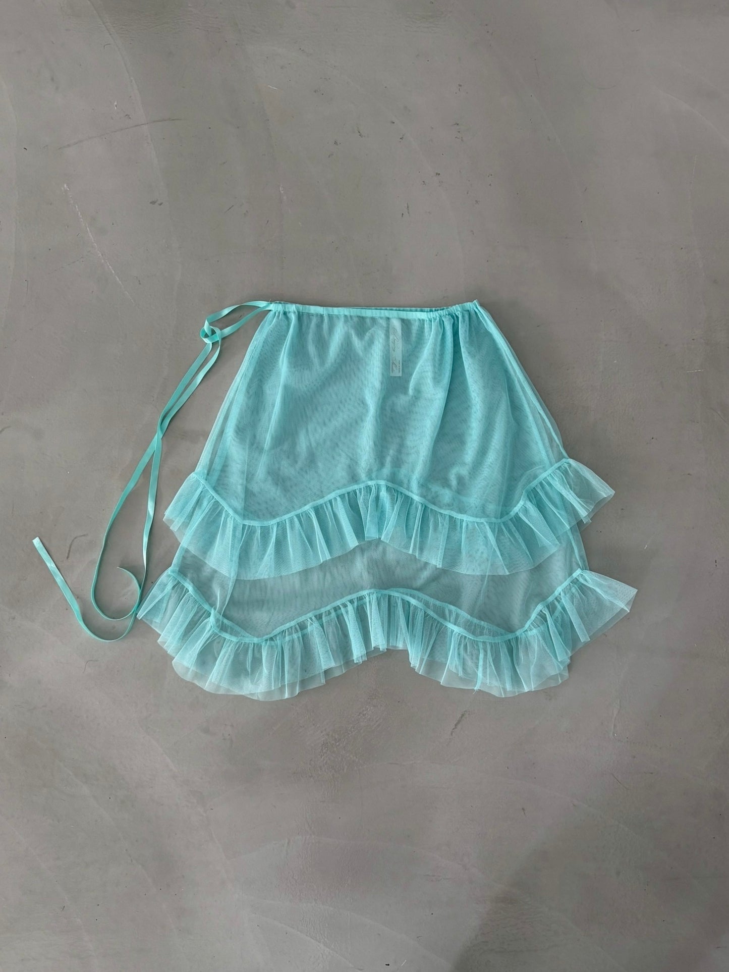 Mint Veil Tiered Skirt