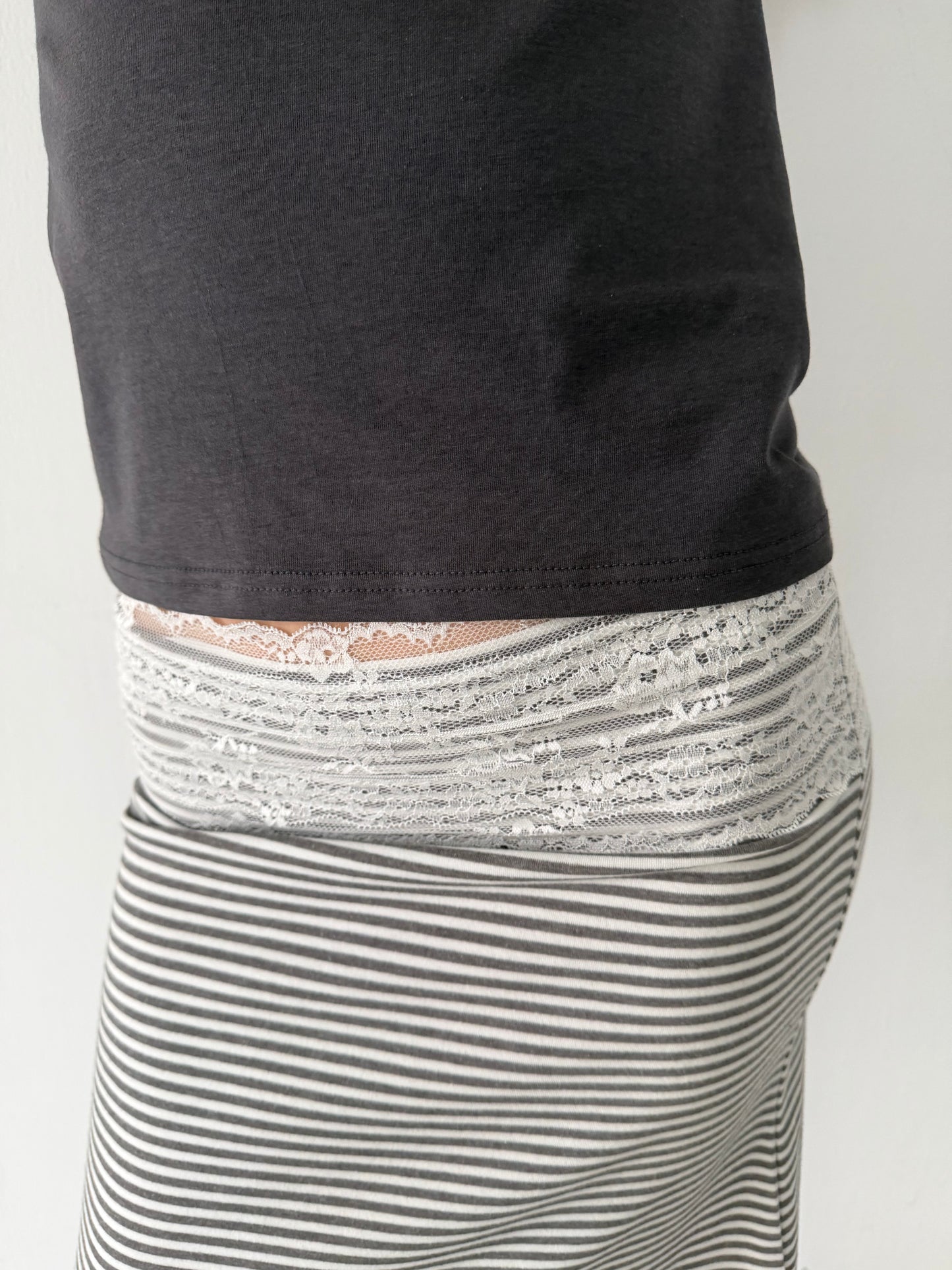 Lace Layering Midi Skirt