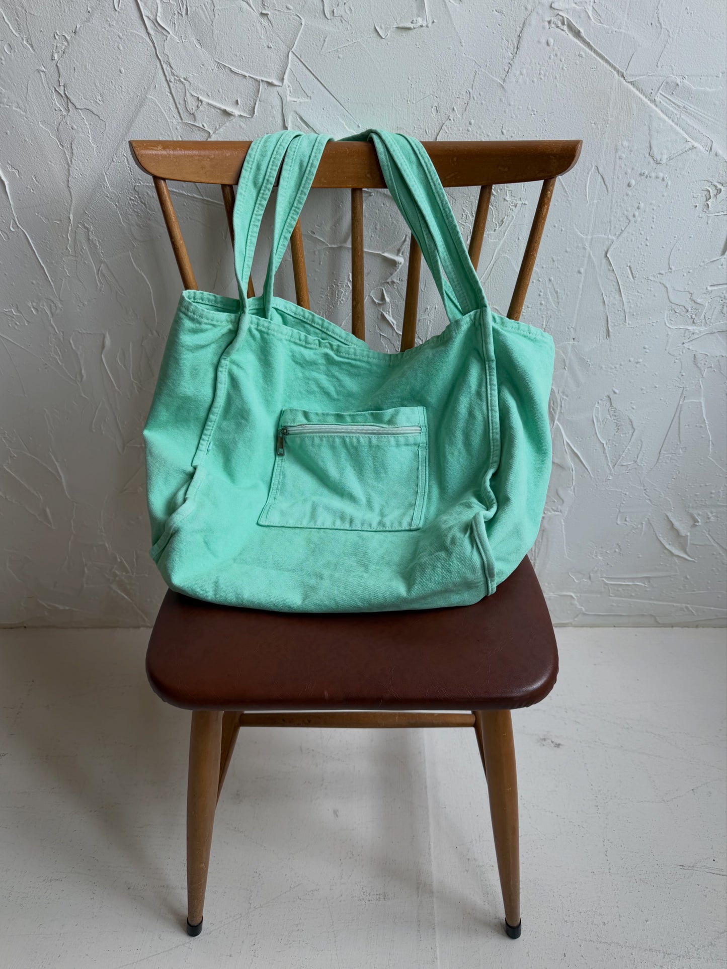 Washed tote bag