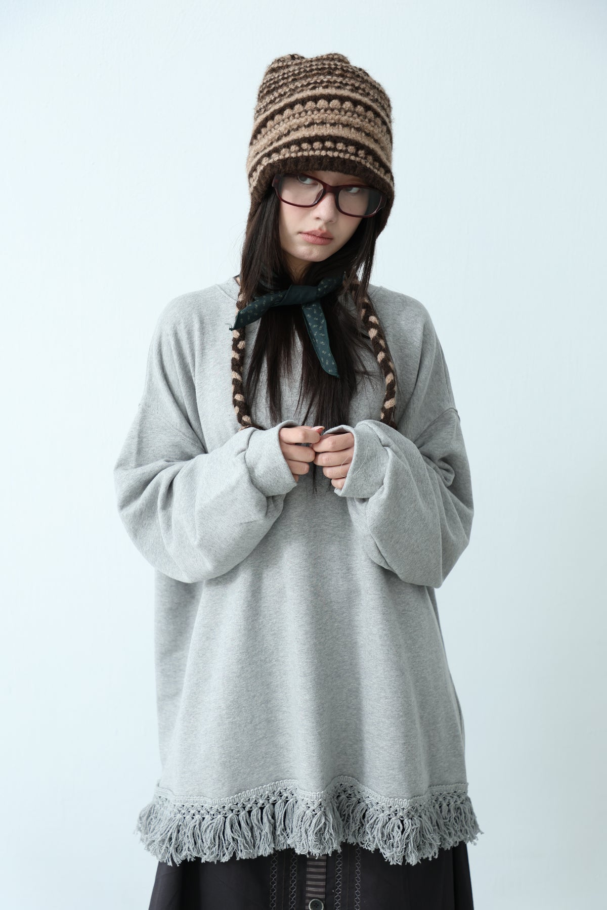 Pattern Knit Beanie