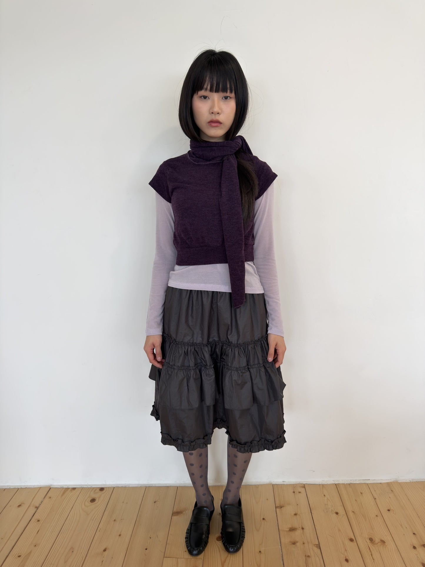 Gray Dot Sheer Tights