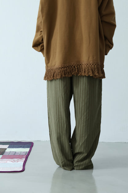 Matte Velvet Stripe Pants