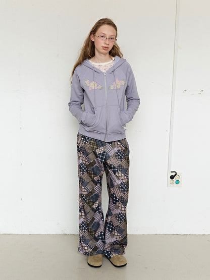 FUN FROM FUN Patchwork Flare Pants, Multi