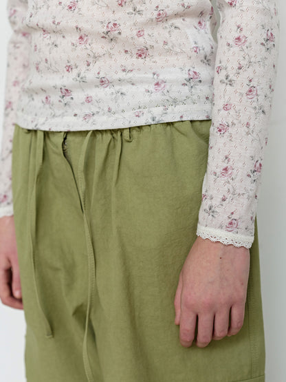 FUN FROM FUN Petal Pointelle Tee, Beige