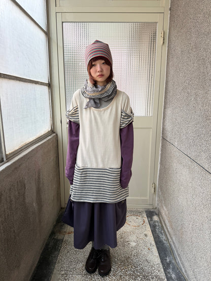 plaid patchwork scarf