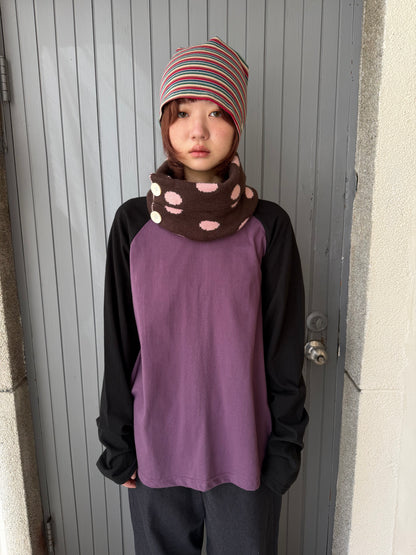 (限時折扣至10/30 23:59！）Color-blocked raglan top