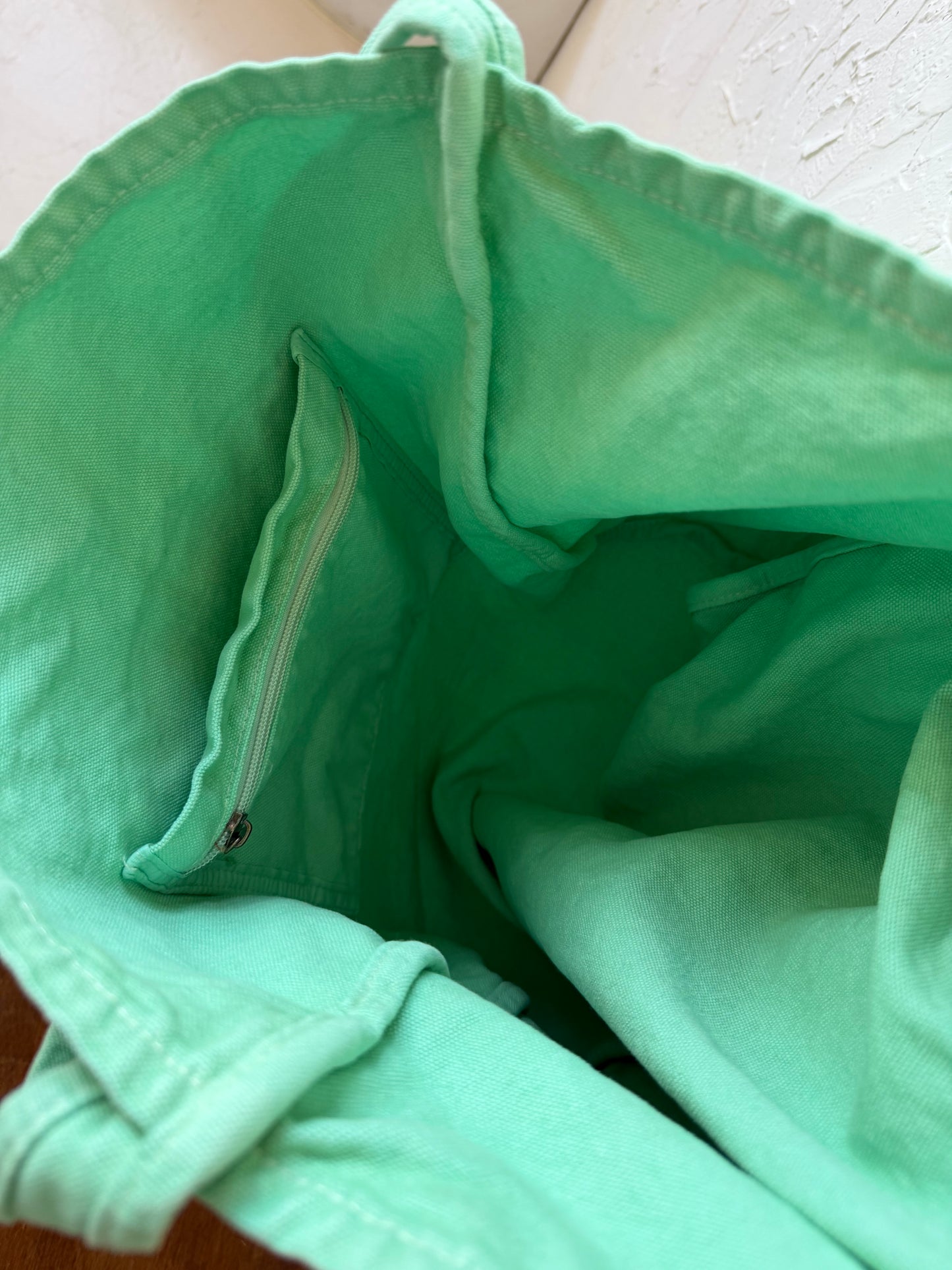 Washed tote bag