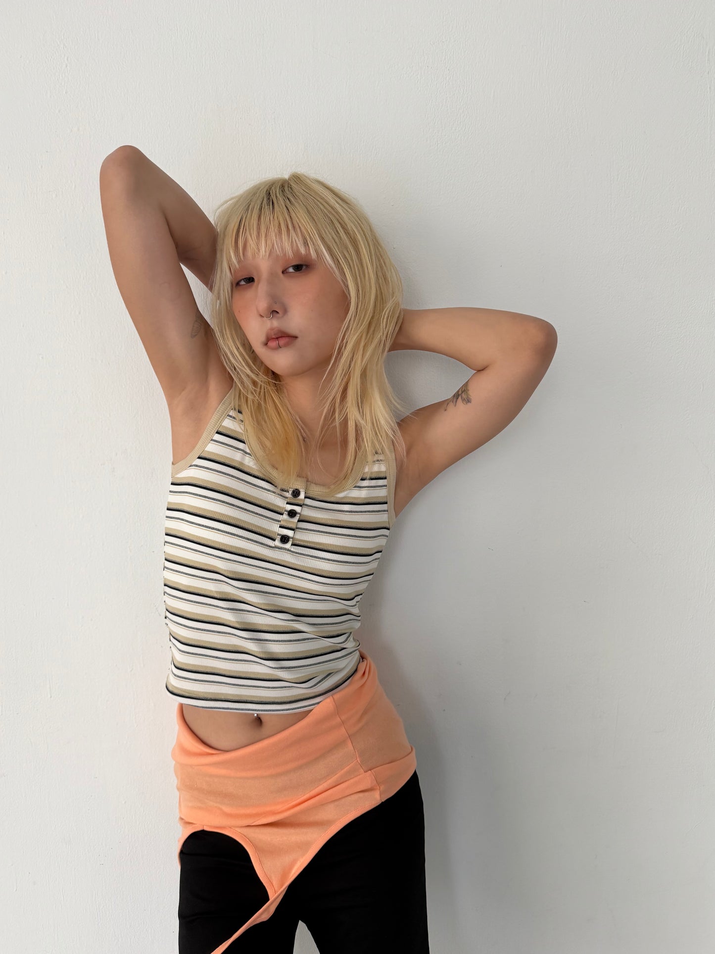 Brightly colored halter neck vest