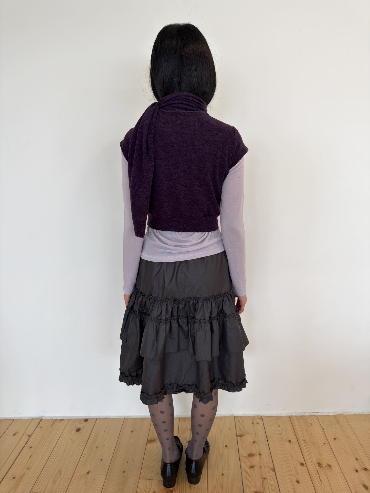 Gray Dot Sheer Tights