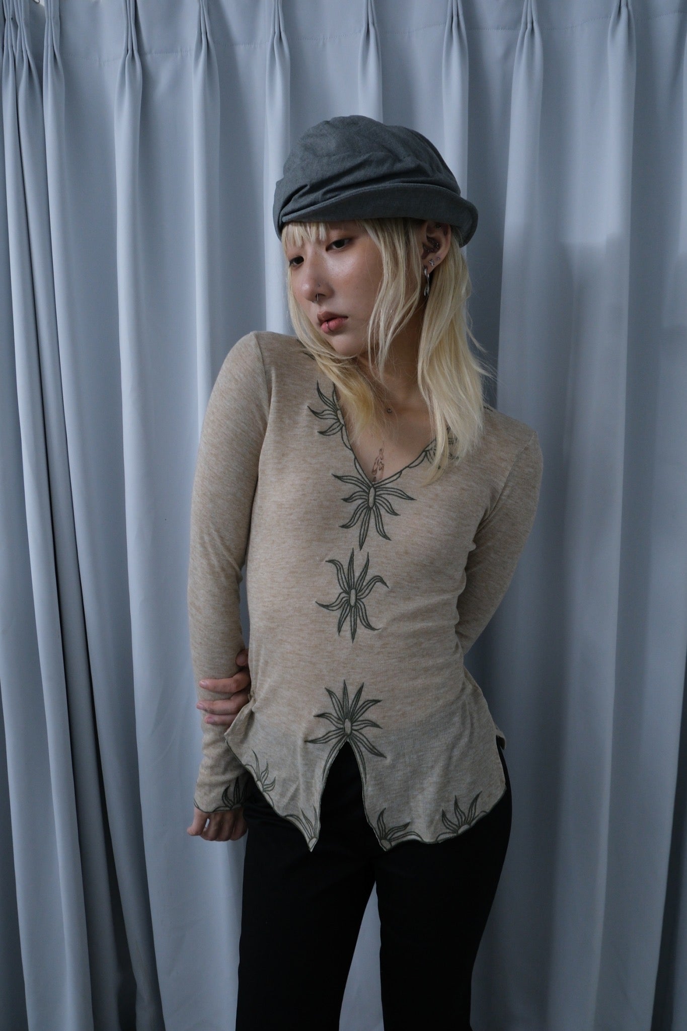 Botanical Embroidery Top