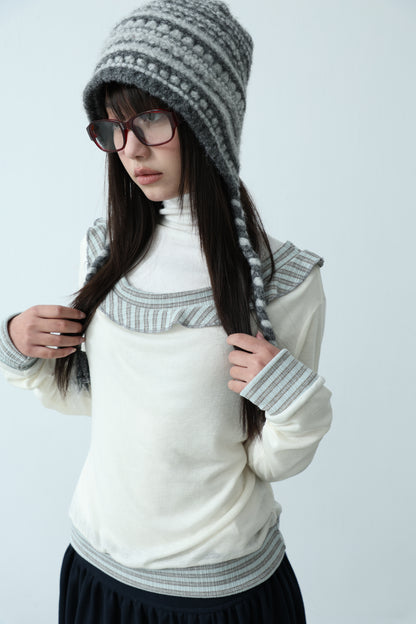 Striped Patchwork Top
