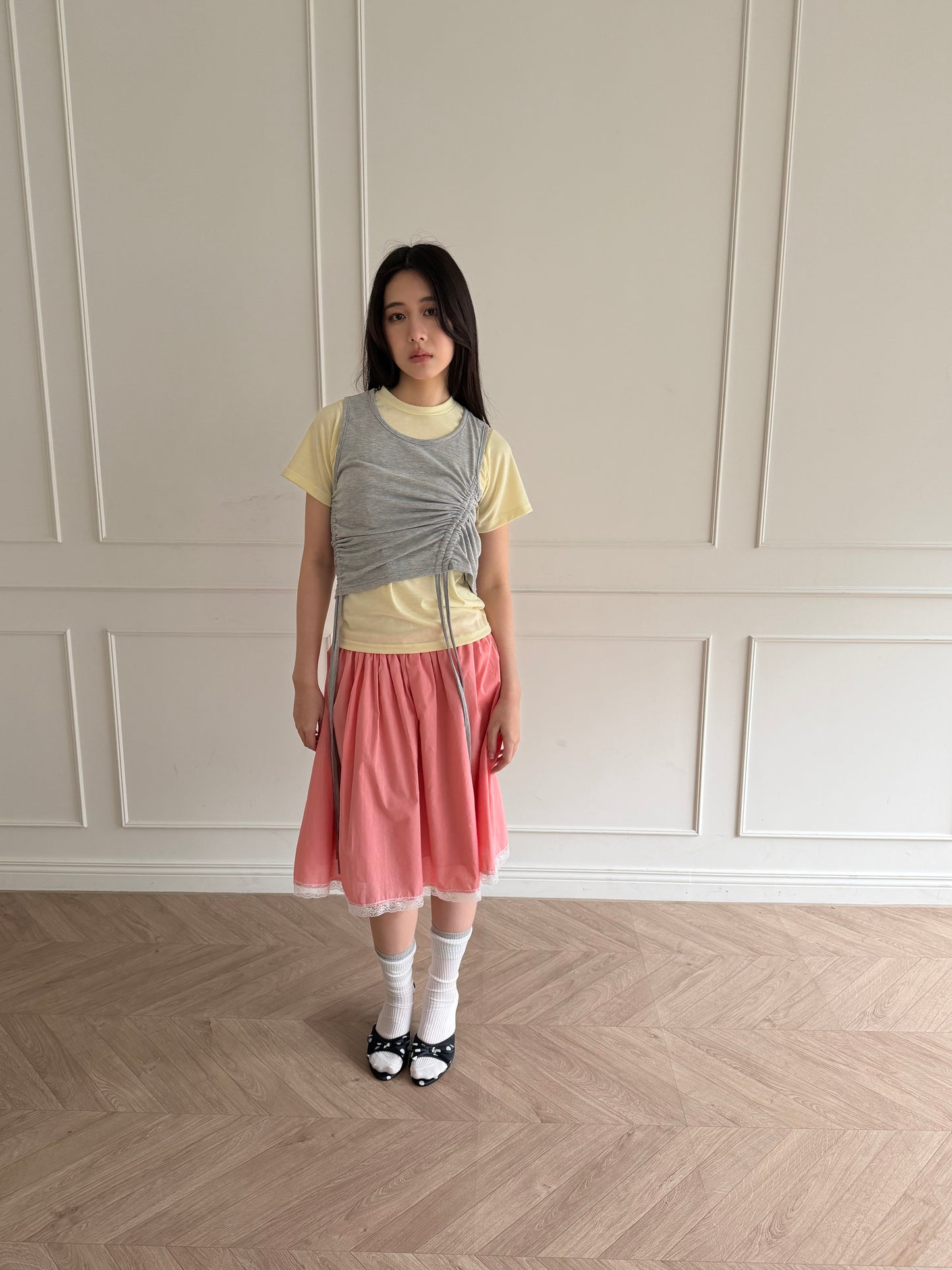 Two-piece vest top set