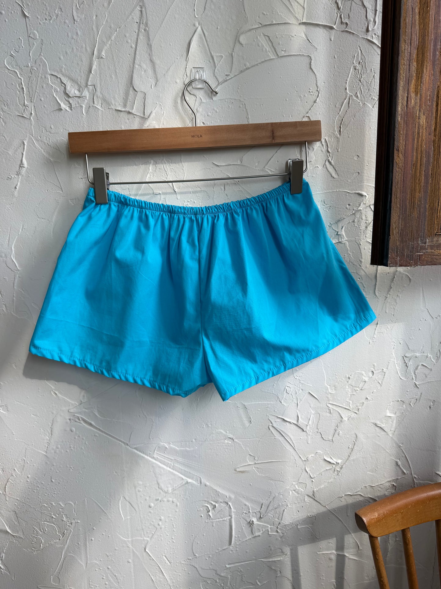 Nylon button-up shorts