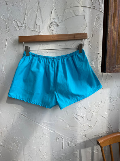 Nylon button-up shorts