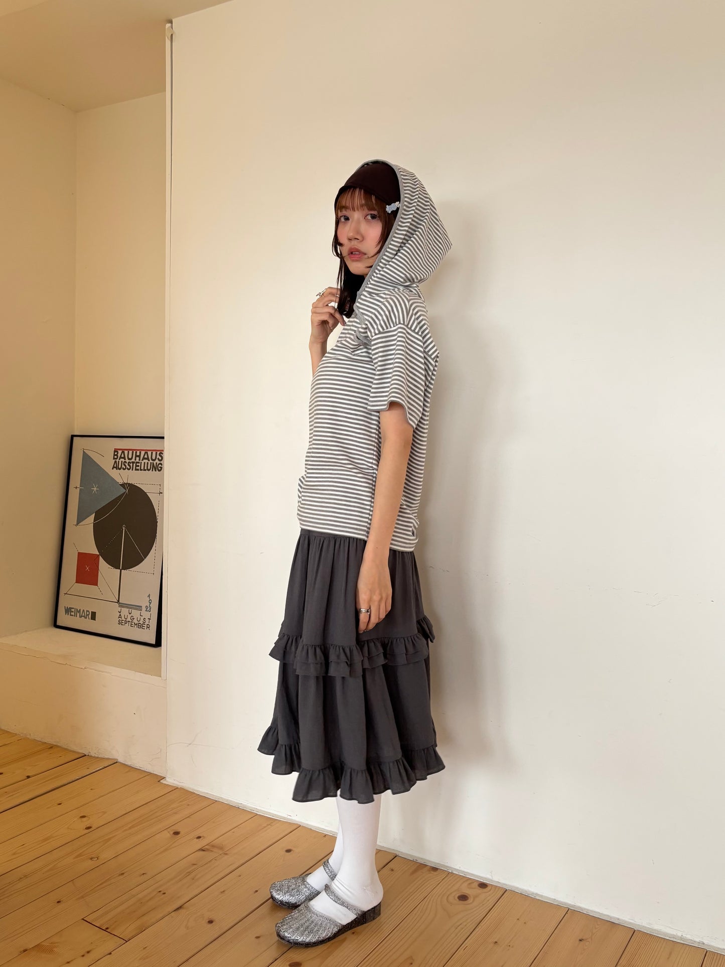 Cascade Midi Skirt