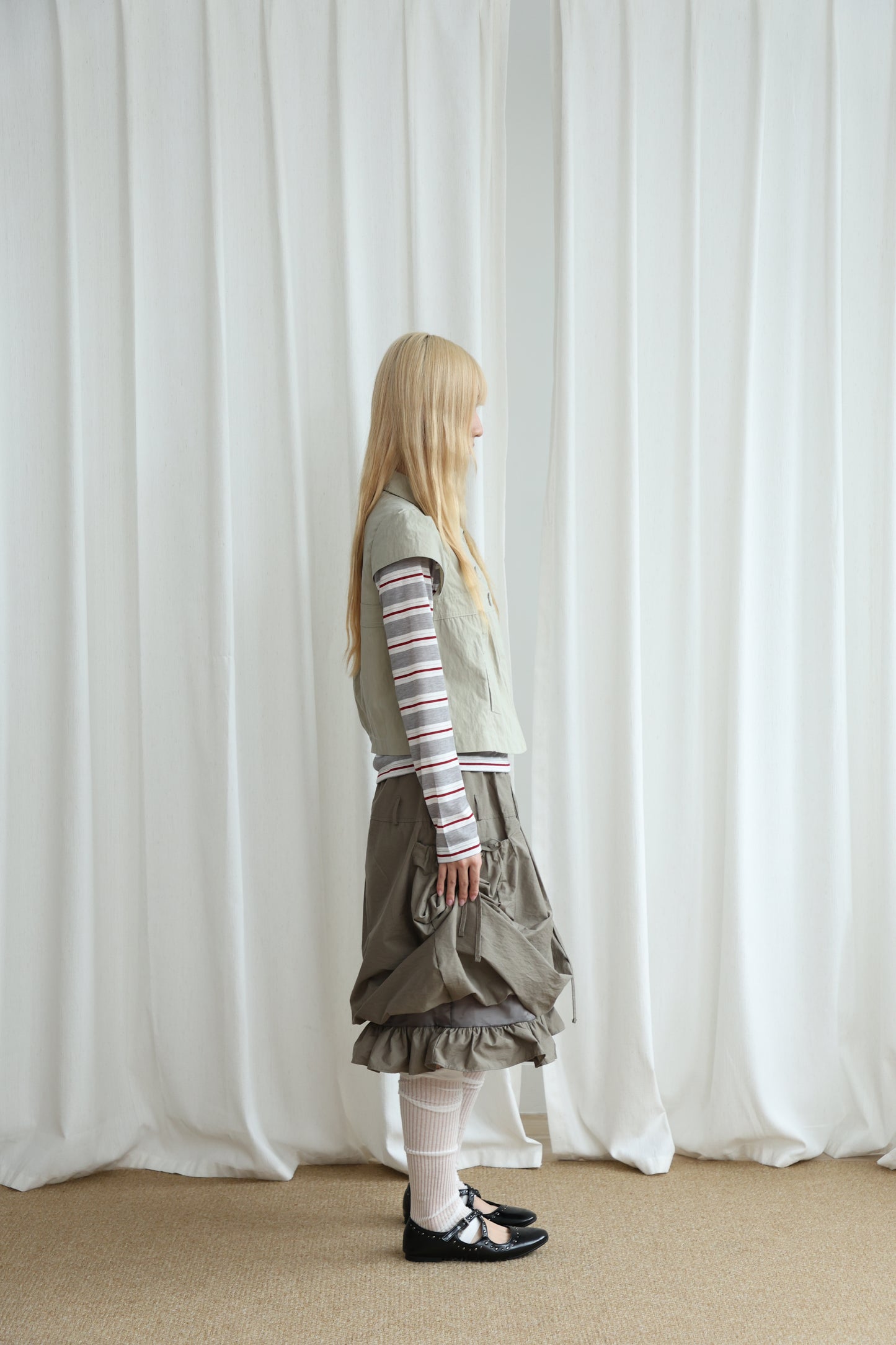 Nylon Pocket Balloon Skirt