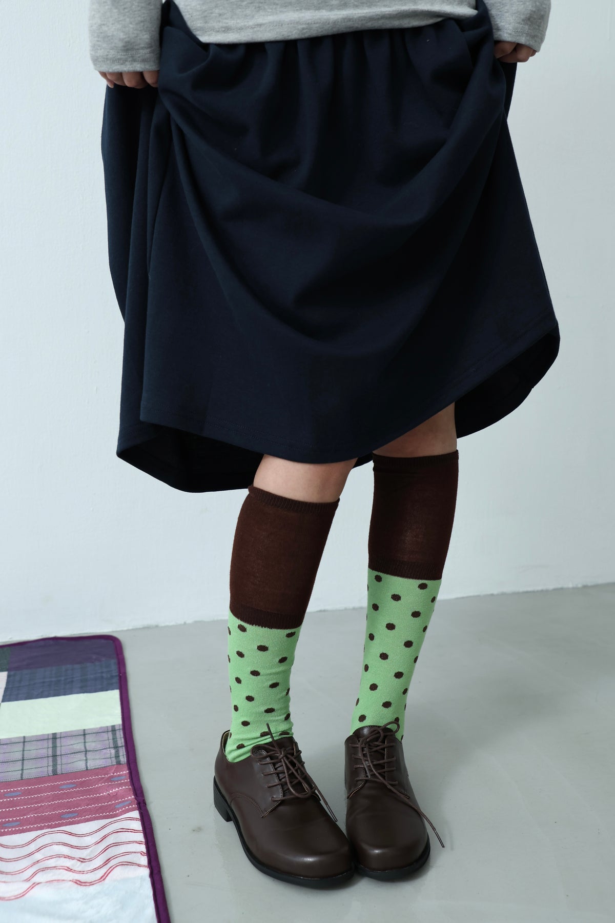 Retro polka dot stockings