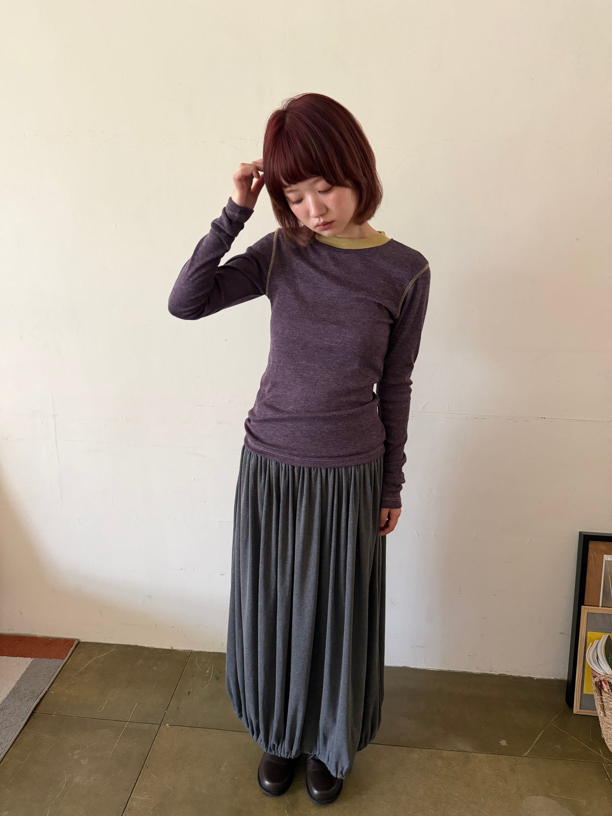 Crew neck knit top