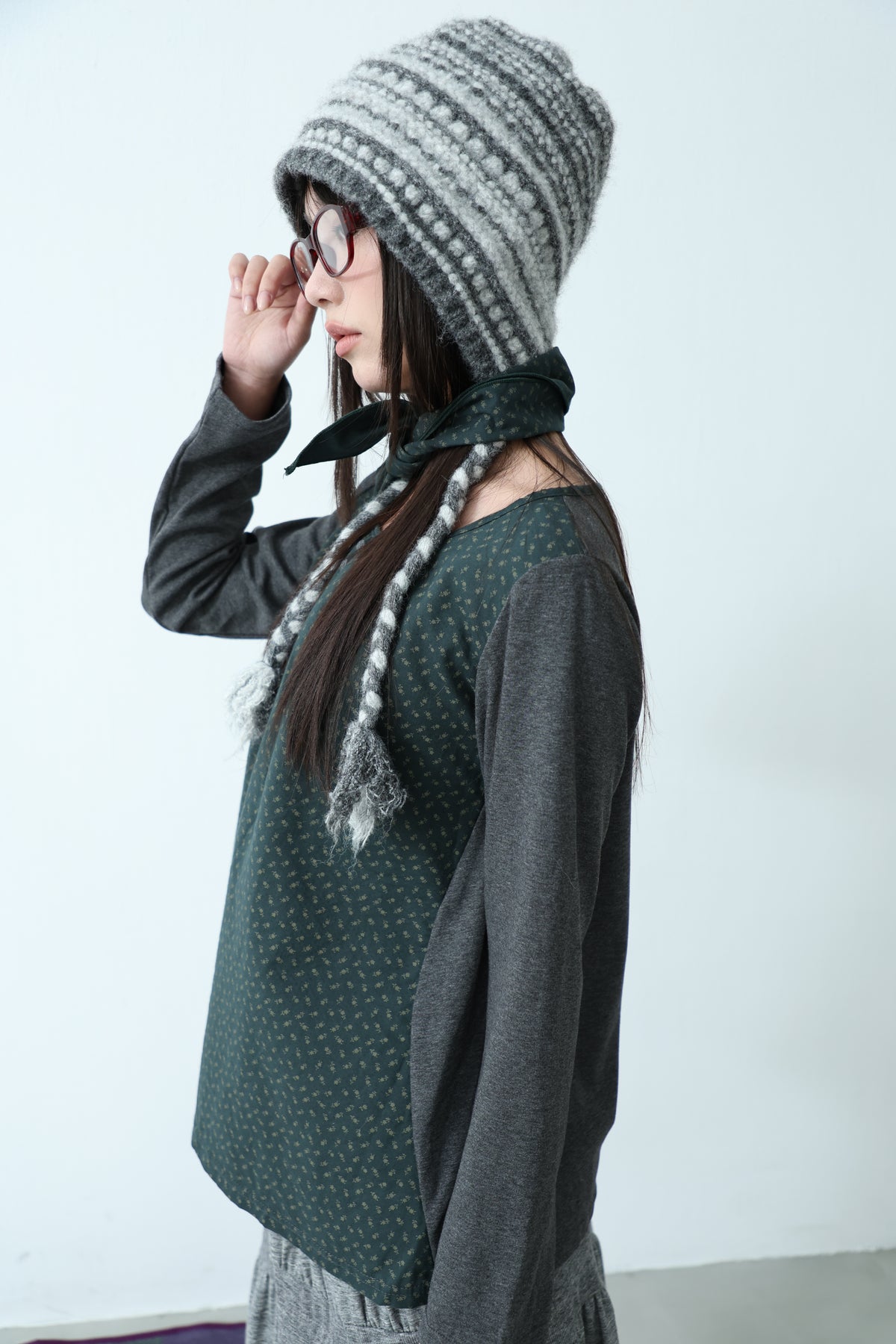 Pattern Knit Beanie