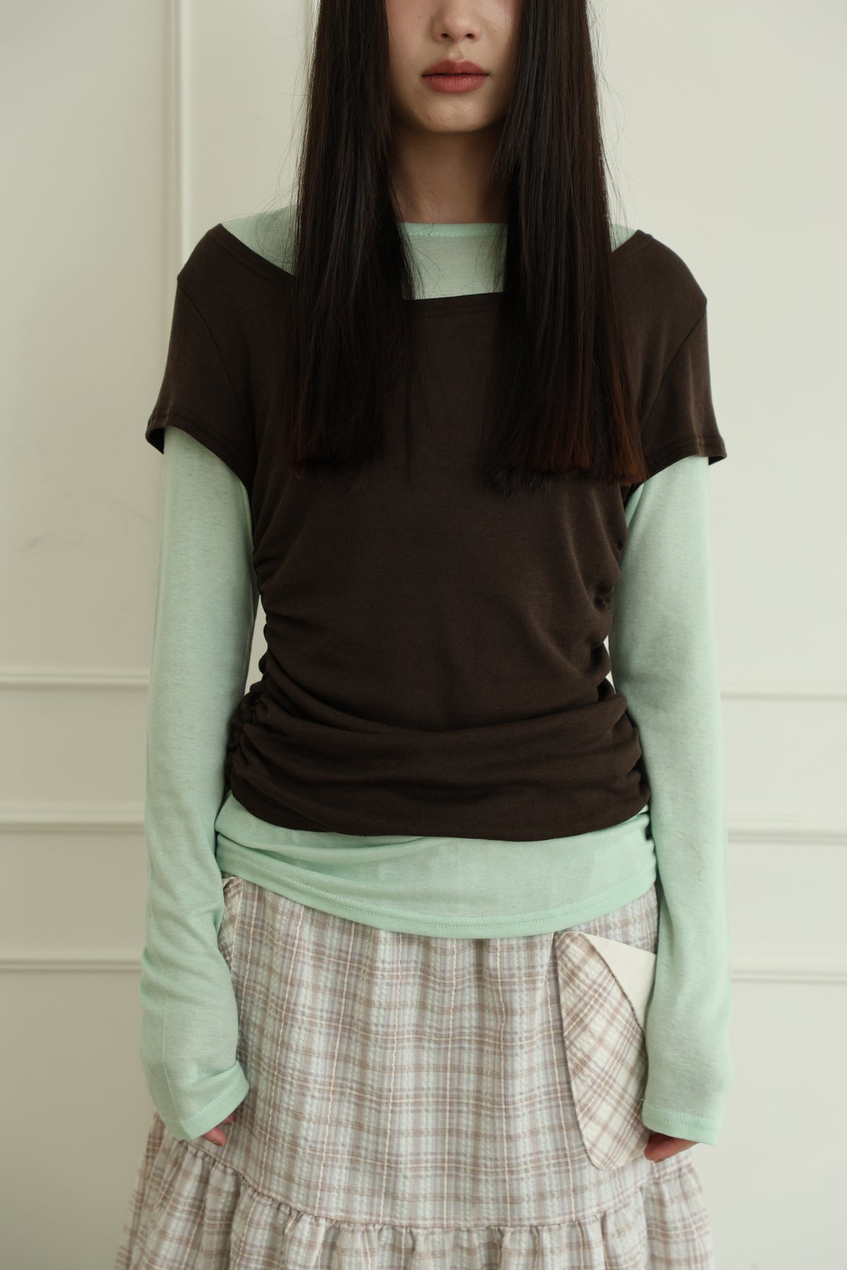 Faux Layered Color Block Top