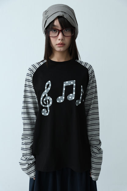 Melody Note Shoulder Top