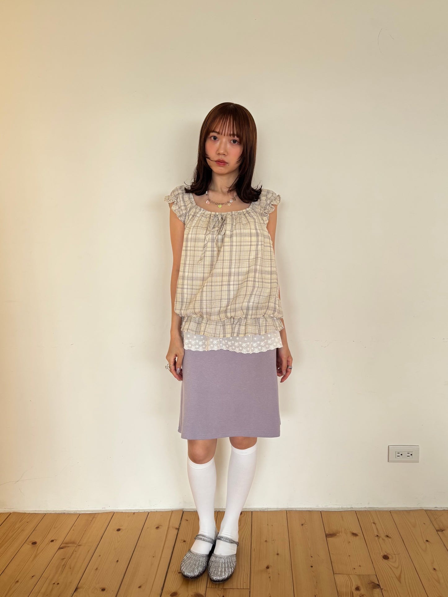 Lace Layering Midi Skirt