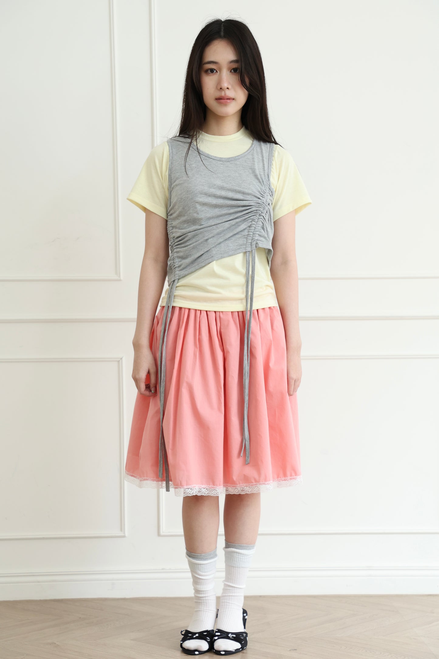 Brightly colored lace puff skirt