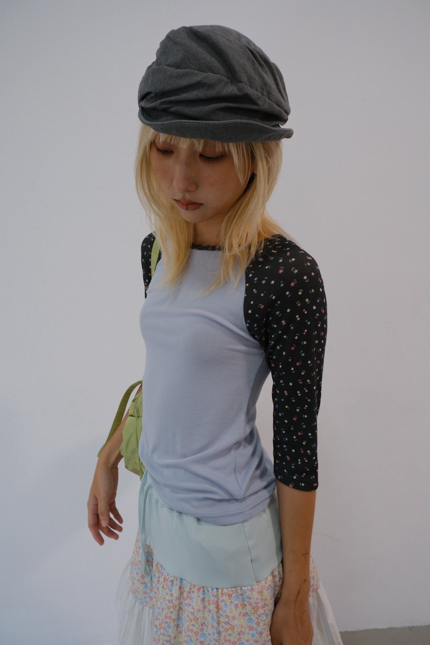 Ruched Newsboy Cap